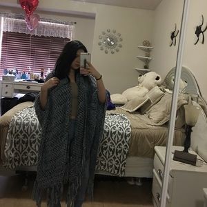 Oversized poncho
